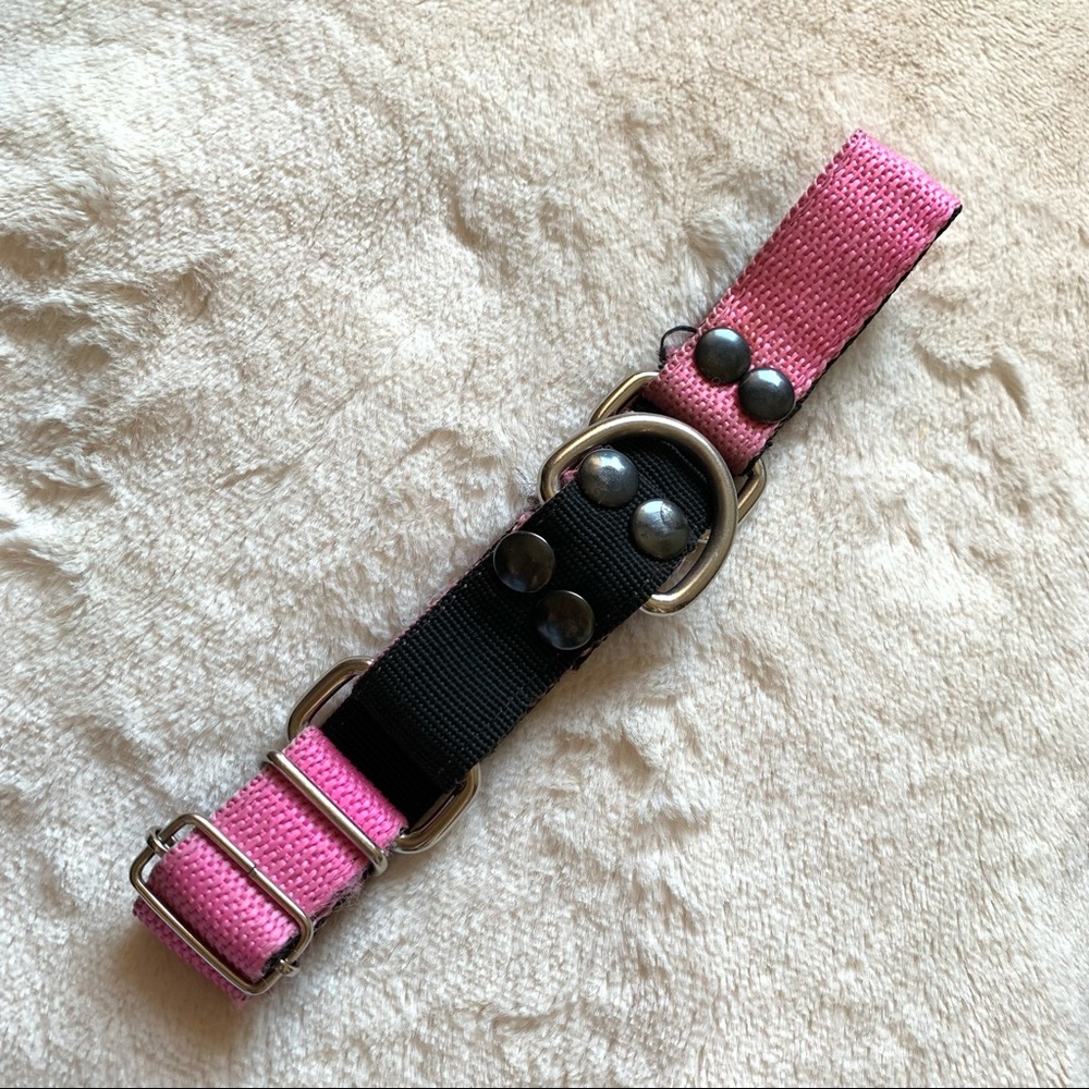 Dog collar Martingale Medium pink/black - Picture 8 of 9